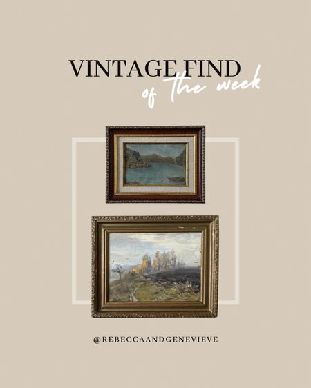 Vintage find of the week 🔎 2 beautiful oil paintings from the 70s in their original frame.
-
Oil painting original vintage. Vintage oil painting original. Oil painting landscape. Oil painting original. Gallery wall. Antique shopping. Etsy find. Vintage art. 

#LTKunder100 #LTKFind #LTKhome