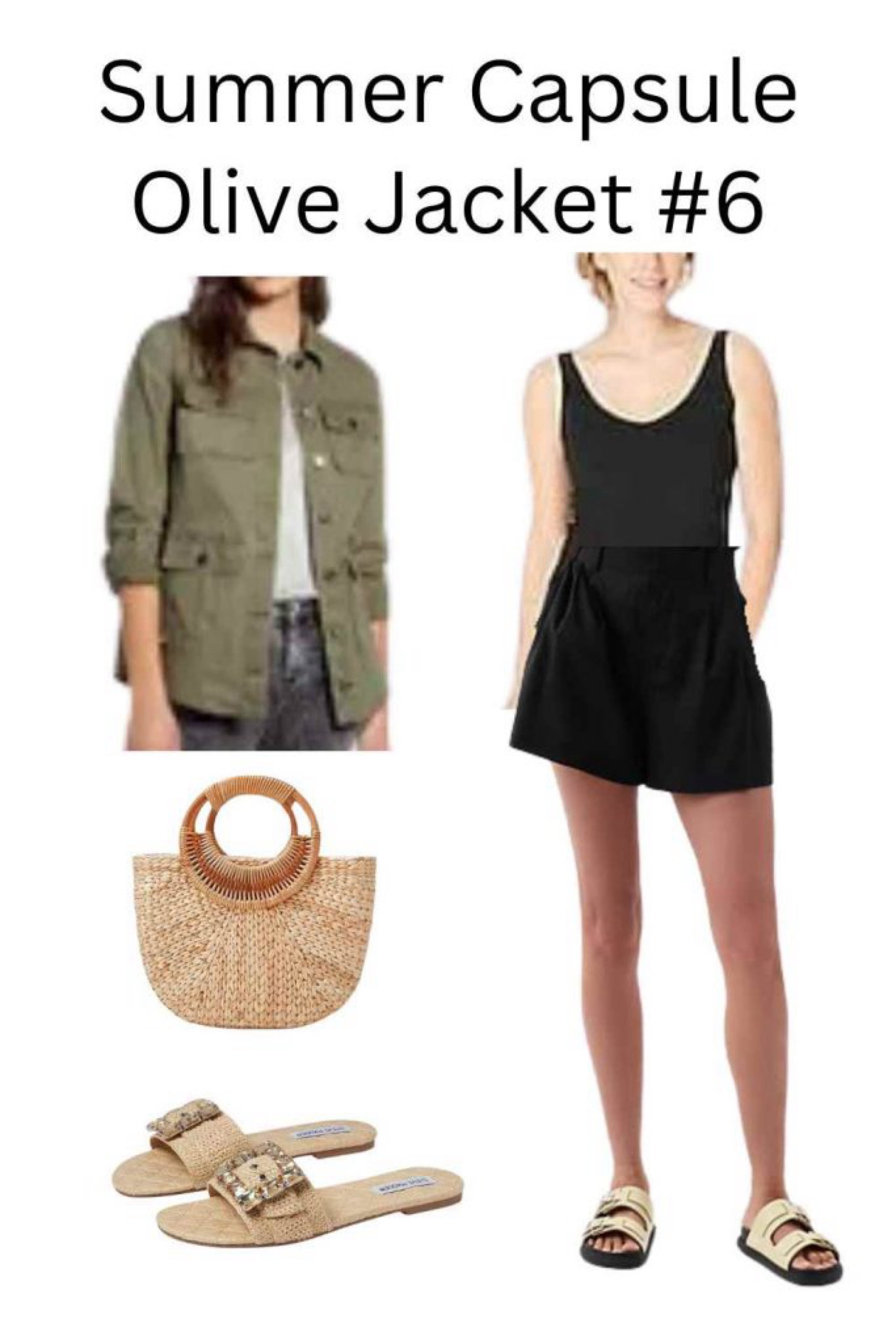 Black top, black shorts, and an olive utility jacket. Perfect for cool end of summer nights and early fall days!

I am thrilled to show you 50 casual, classic, chic, summer outfits from my summer capsule wardrobe 2024! 
This is the link for the post to show you the items and how to enjoy them to the fullest: Summer Capsule Wardrobe 2024: 17 More Easy, Smart Casual Summer Outfits for You to Enjoy and Maybe Even Copy! - Dr. Julie's Fun Life
Please follow my blog at: drjuliesfunlife.com for fun, fashion, family, and food!❤️Thank you!

#LTKFindsUnder50 #LTKSeasonal #LTKxNSale