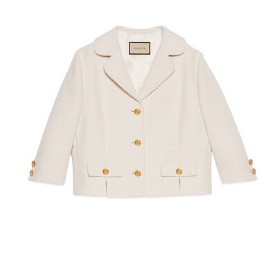 Fine bouclé blend jacket | Gucci (US)