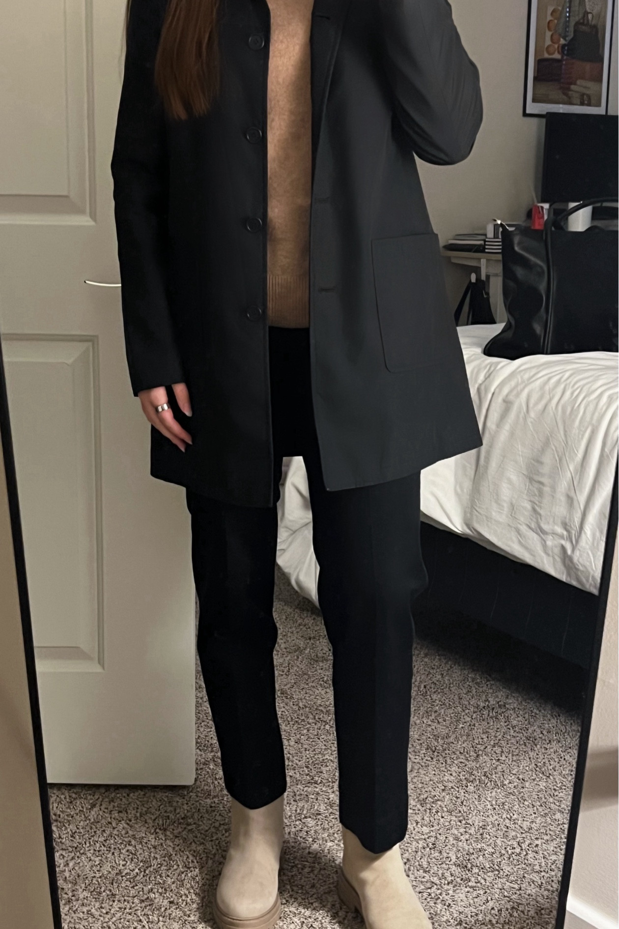 Work outfit from this week!!! Unfortunately I can’t find this waterproof blazer I’ve had forever from Ann Taylor but I linked one of their black coats that I’d love to get soon!!! 

#LTKSeasonal #LTKStyleTip #LTKWorkwear