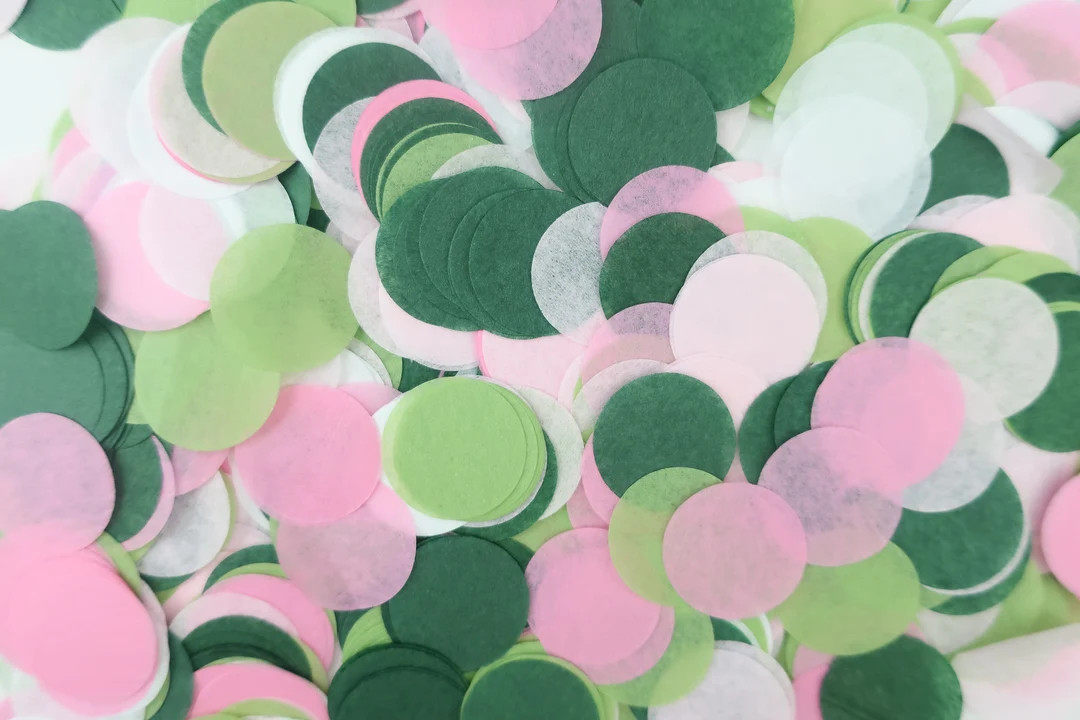 Pink Green Palm Springs Tissue Paper Confetti Birthday Party Flamingo Bachelorette Banner Cactus ... | Etsy (US)