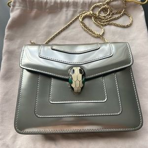 BULGARI serpenti forever crossbody metallic silver | Poshmark