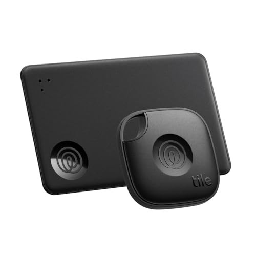 Tile by Life360 Starter Pack (2024) - Bluetooth Trackers and Item Finders for Keys, Wallets & More. Both iOS and Android Compatible. Phone Finder. 2-Pack (Black Mate/Slim) | Amazon (US)