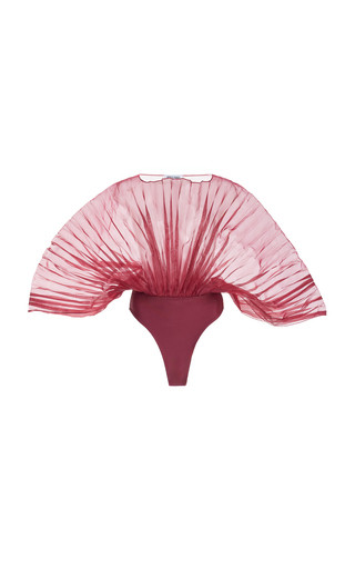Sombra Pleated Organza Bodysuit | Moda Operandi (Global)
