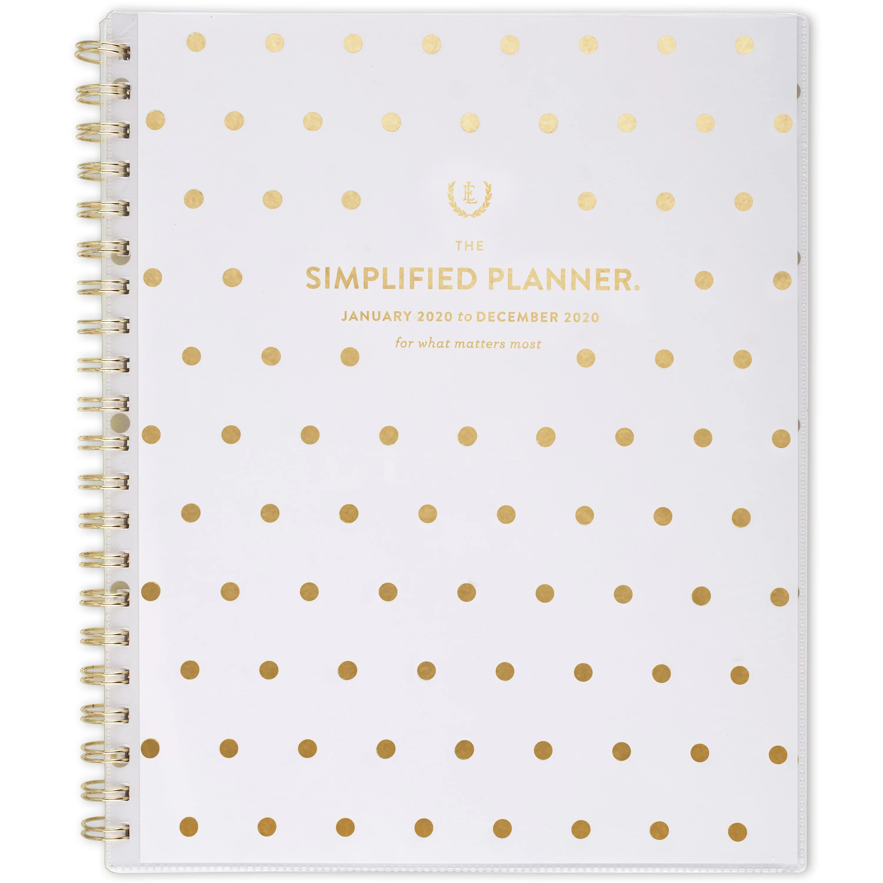 Simplified by Emily Ley 2020 Weekly/Monthly Planner, Jan Start, Gold Dot | Walmart (US)