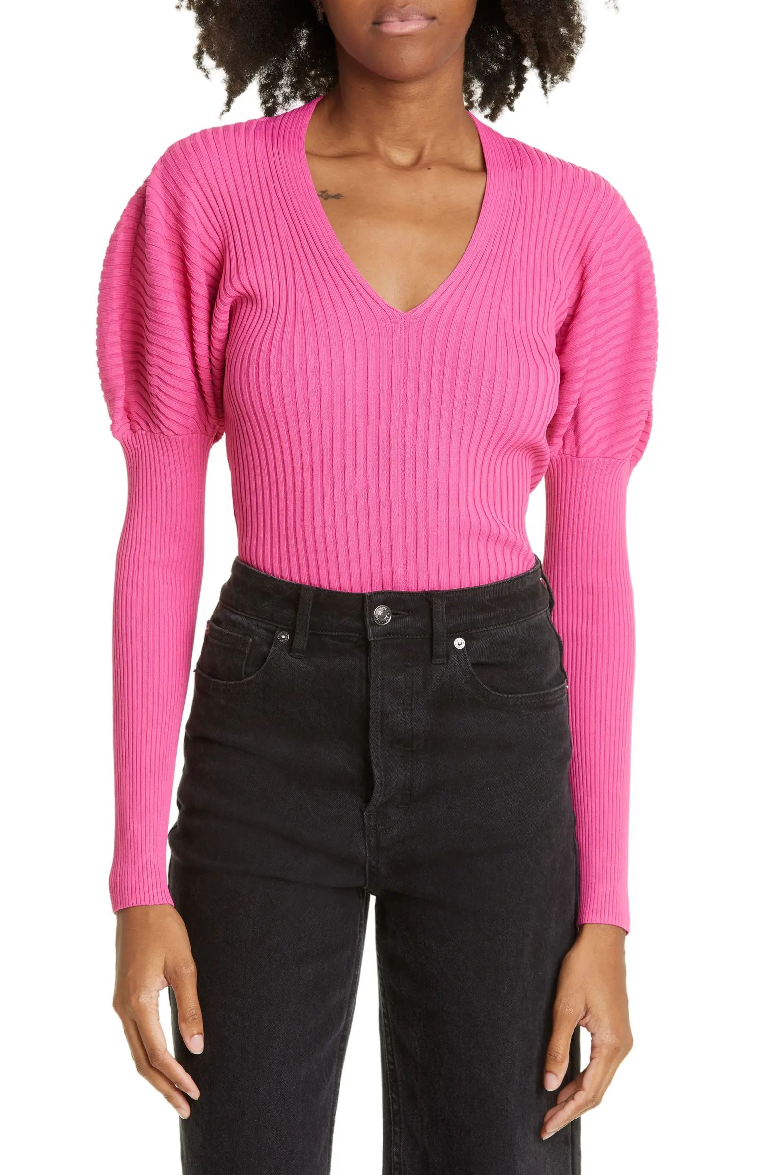 Ted Baker London Ivery Rib Juliet Sleeve Sweater | Nordstrom | Nordstrom