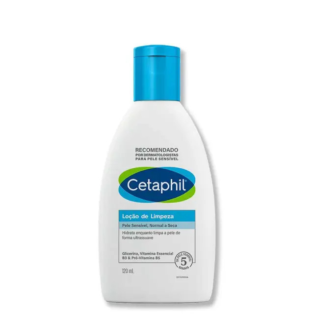 Loção de Limpeza Facial Cetaphil Pele Seca e Sensível com 120ml | DrogaRaia (BR)