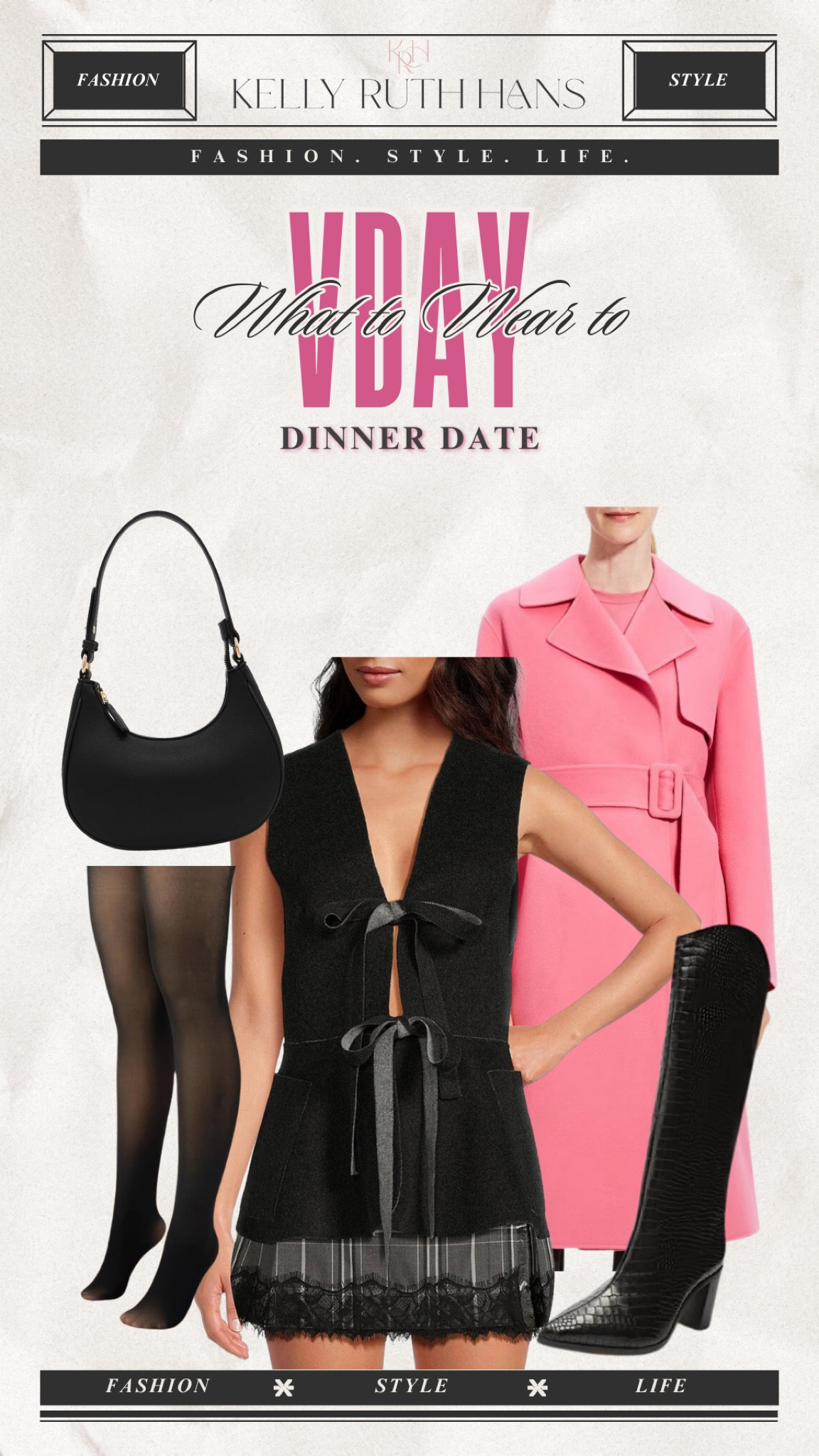 Dinner date outfit idea for Valentine’s Day 