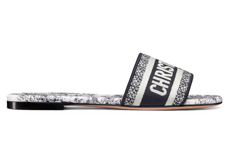 Dior Dway Slide Embroidered (Women's) Sneakers in Deep Blue | StockX