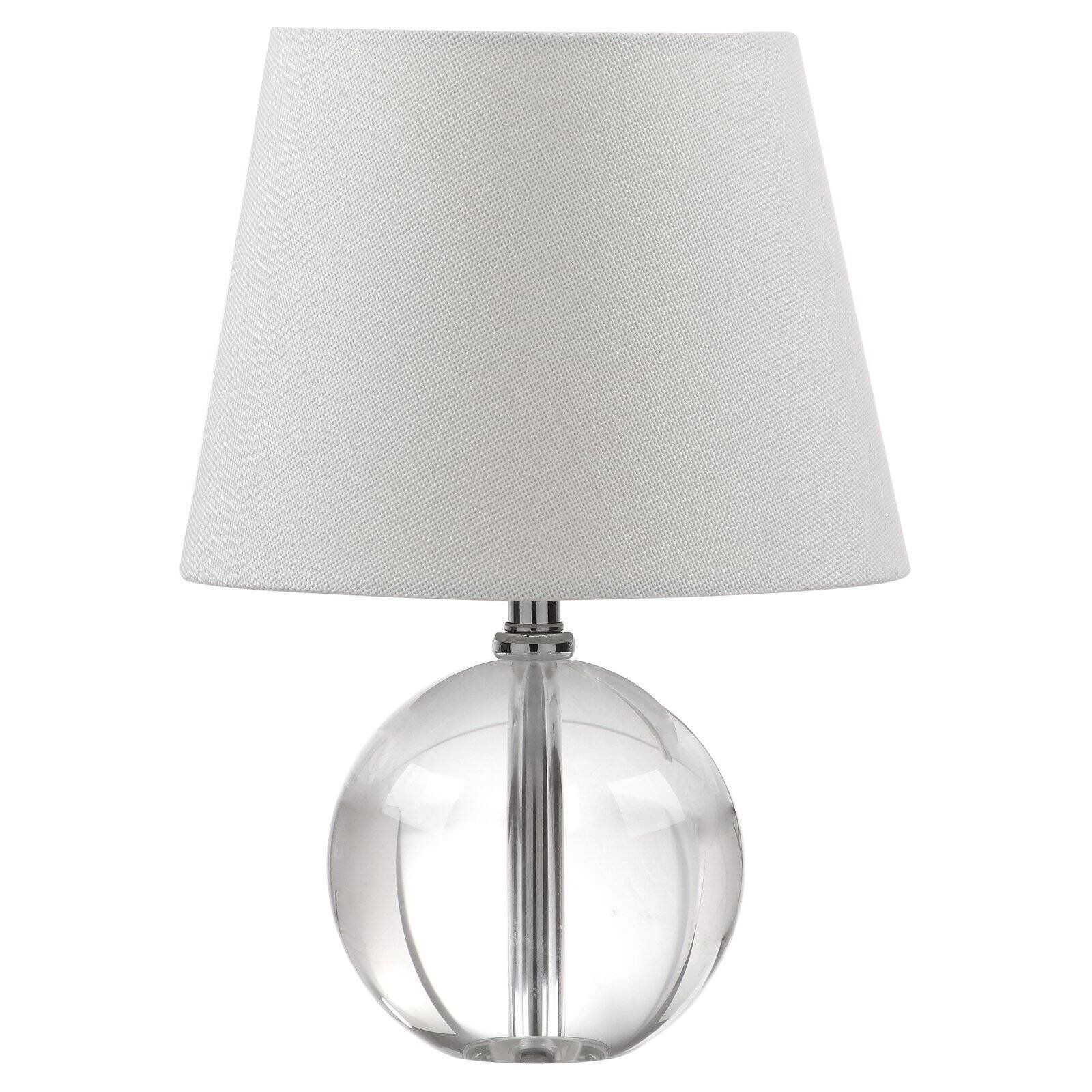 Safavieh Mable 14 in. H Crystal Globe Table Lamp, Clear/White Shade | Walmart (US)