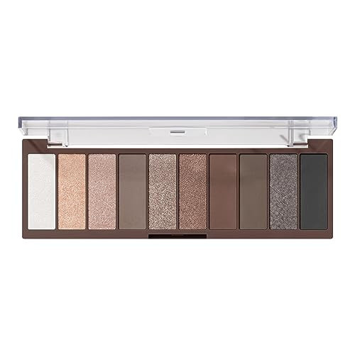 e.l.f. Perfect 10 Eyeshadow Palette, Ten Ultra-pigmented Nude Shades, Blendable Formula, Vegan & Cruelty-free, Everyday Smoky (Packaging May Vary) | Amazon (US)
