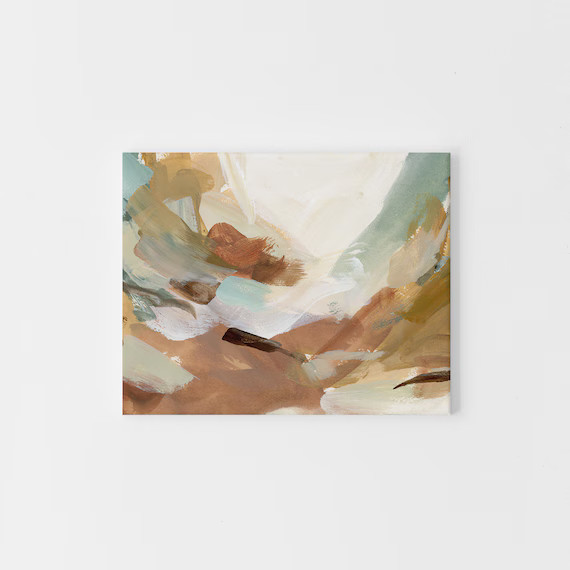 Beige Dusty Rose and Terracotta Artwork Modern Abstract - Etsy | Etsy (US)