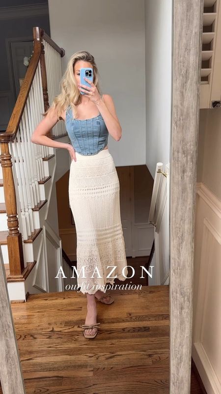 Amazon outfit inspiration! I’m 5’7 wearing a size small in top and xsmall in skirt!

Crochet skirt Amazon fashion denim crop top #LTKfindsunder100 #LTKfindsunder50

#LTKFestival
