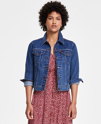 Women's Original Cotton Denim Trucker Jacket | Macy's
