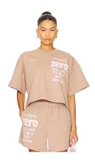 The Mayfair Group It Costs $0 Vintage Crewneck in Taupe. - size M/L | Revolve Clothing (Global)