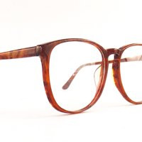 Eyeglasses Vintage 80S Nos Oversized Round Eye Glasses Amber Brown Plastic Frames Wide Set Tortoise  | Etsy (US)