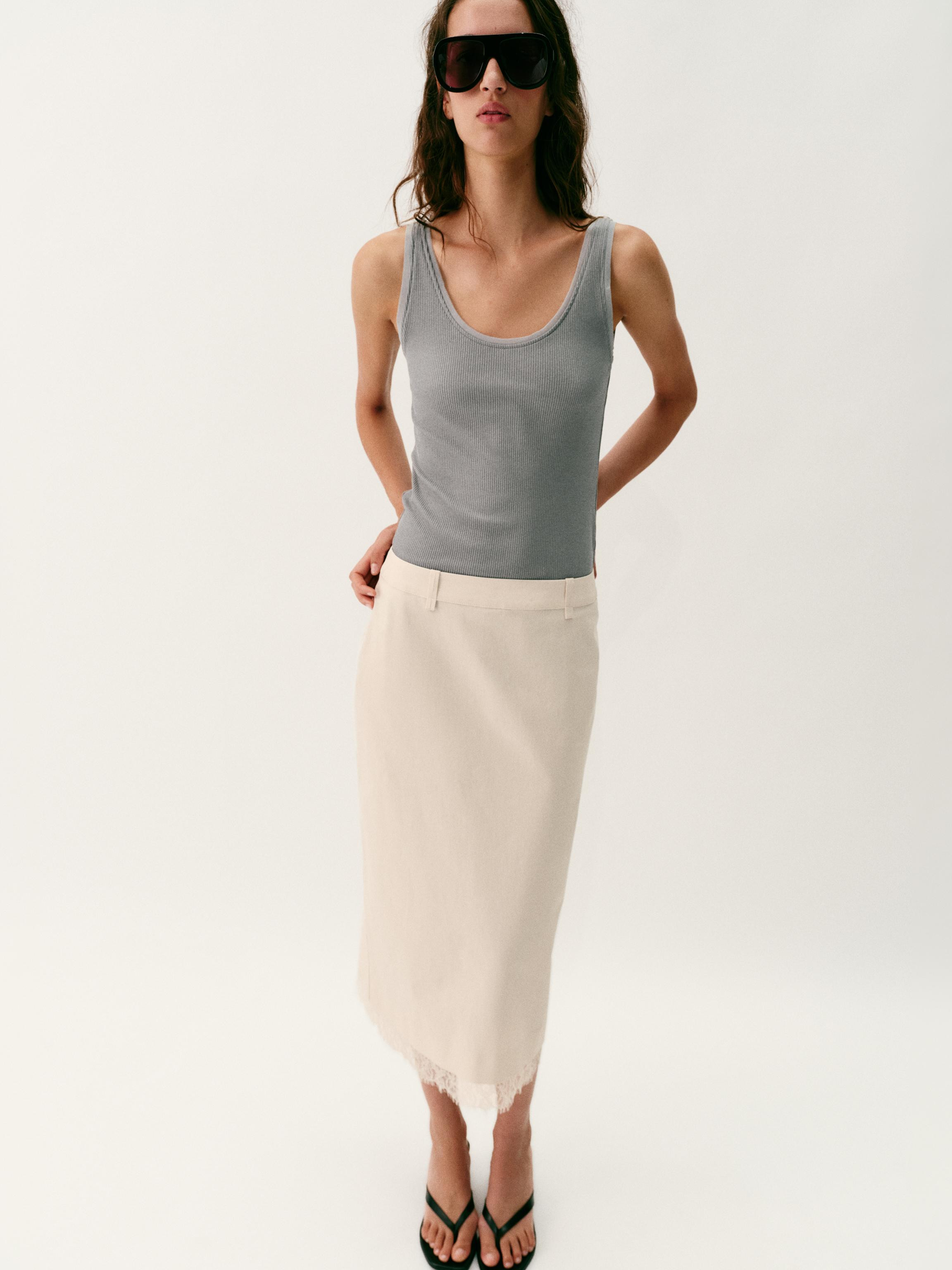 MIDIROCK AUS SPITZE | Zara DE