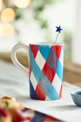 Americana Earthenware Mug | Anthropologie (US)