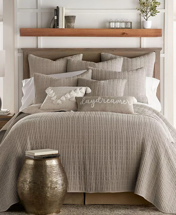 Levtex Mills Waffle Quilt Set, King - Macy's | Macy's
