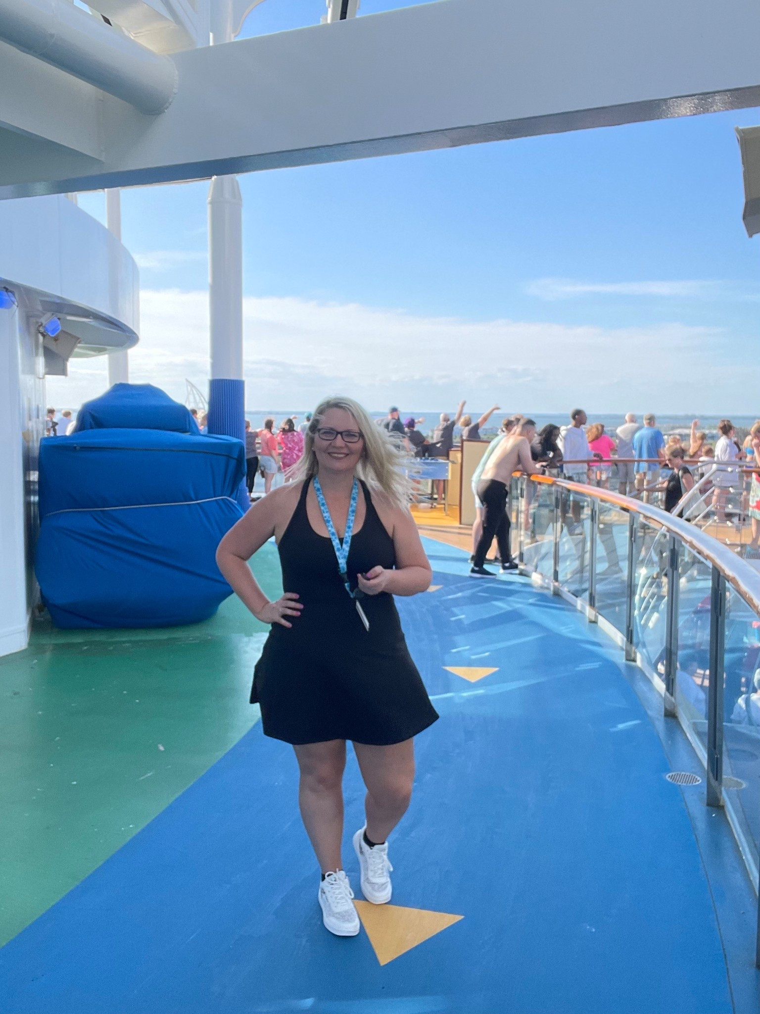 Cute and comfy tennis dress! Great for cruising or amusement parks! Easy peasy pull down built in shorts underneath.  

#LTKTravel #LTKootd #LTKOver40