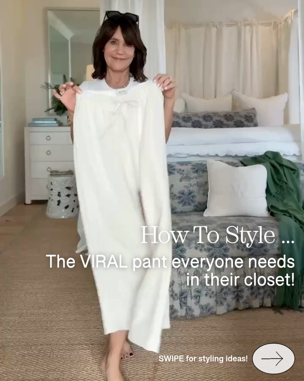 How to style the VIRAL pant everyone needs in their closet! 🤍

STYLE TIP:
Swap out your leggings for these! They’re just as comfy, more fashionable AND you can dress them up with a sandal so they’re even more versatile!

✨ Fits everyone 
✨ Machine washable
✨ Doesn’t wrinkle

Not to mention they come in short, regular and tall length! 🤩

I’m 5’1 and usually a XS/4/27 in jeans and I took a short small

#LTKPetite #LTKootd #LTKOver40