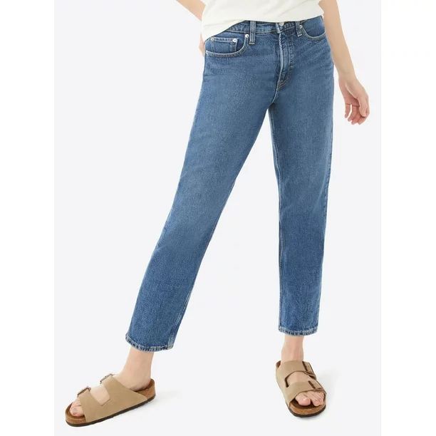 Free Assembly - Free Assembly Women's 90 Straight Jeans - Walmart.com | Walmart (US)