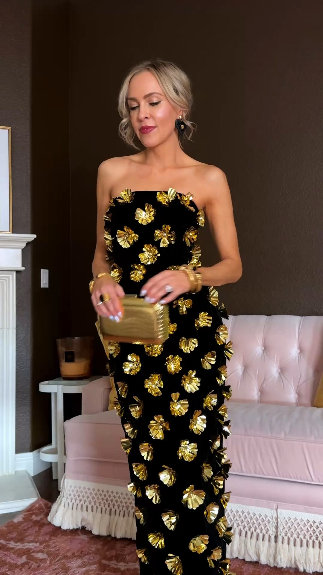 The ultimate party dress! And it also comes in a top version. So chic with some simple black pants! 

#LTKSaleAlert #LTKHoliday