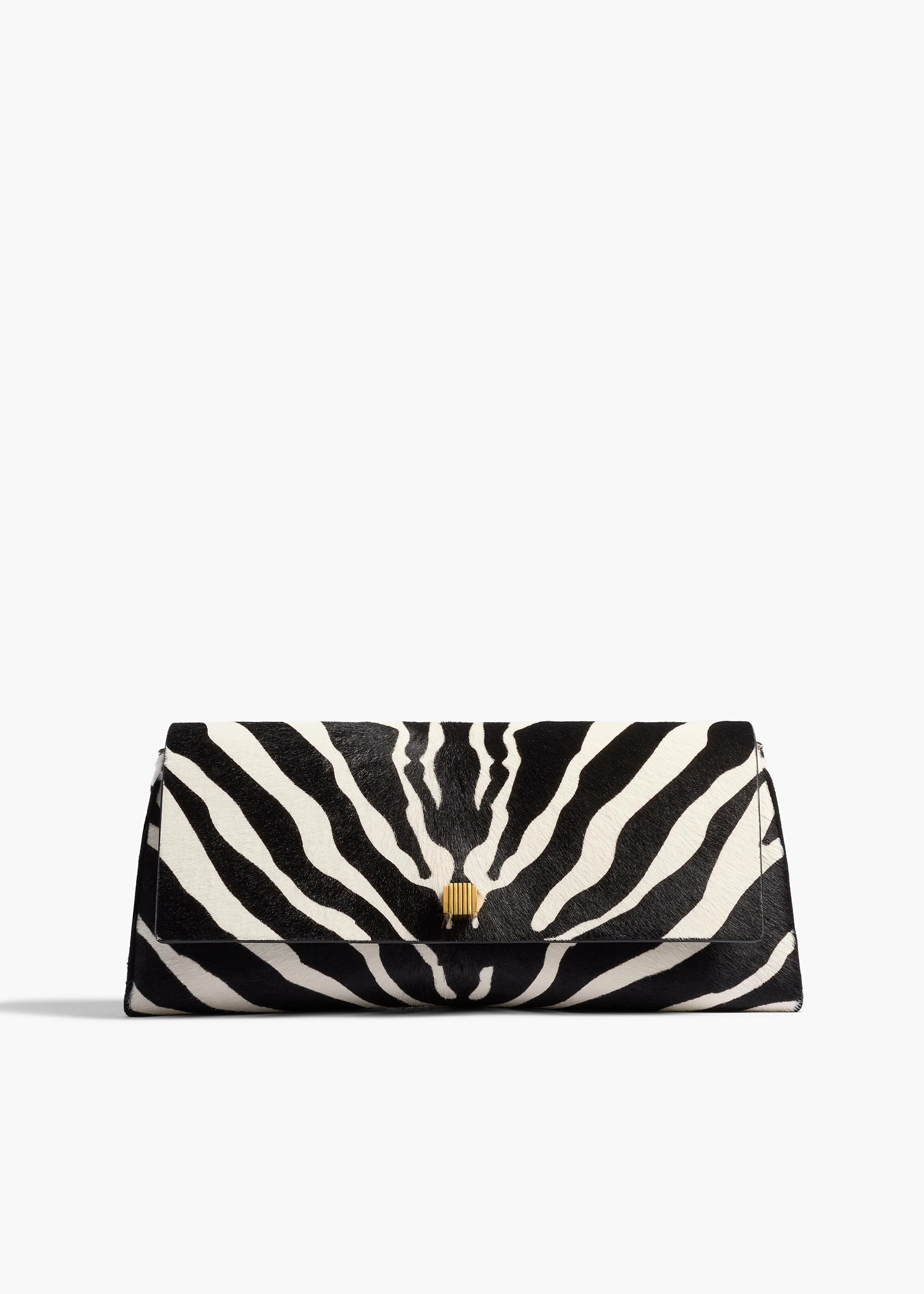 KHAITE - Audrey Clutch In Zebra Print Haircalf | Khaite