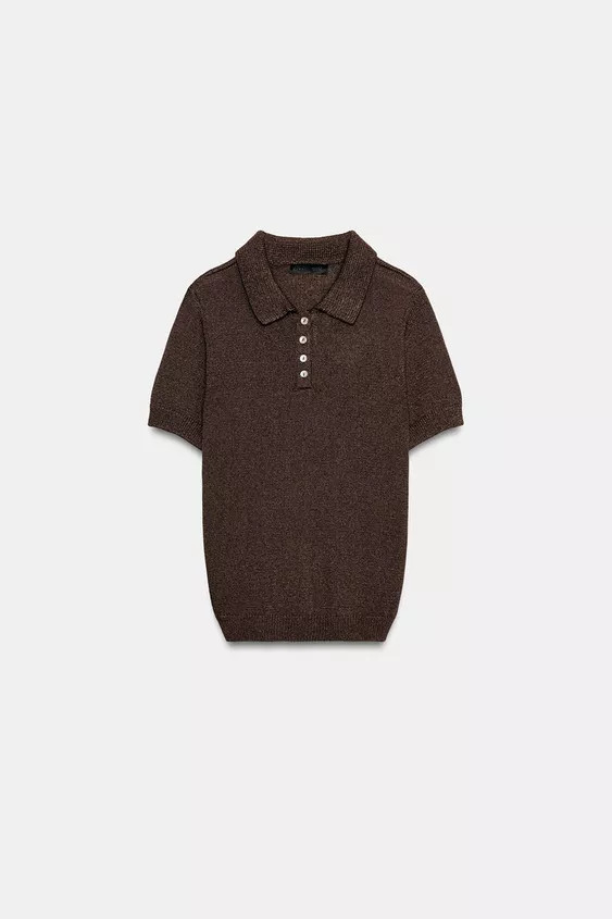 KURZARM-POLOSHIRT AUS STRICK | Zara DE
