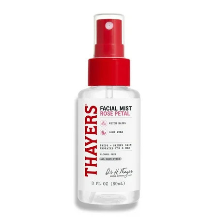 Thayers Rose Petal Witch Hazel Travel Size Face Mist For Dry Skin 3 oz | Walmart (US)
