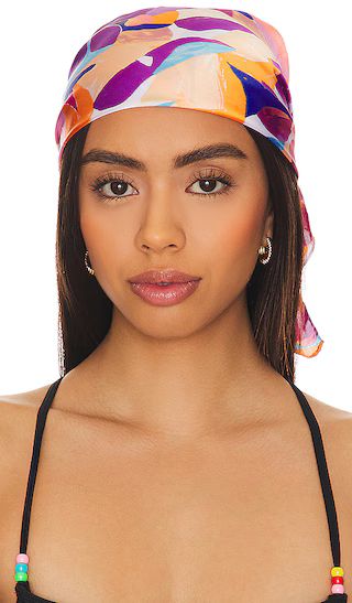 Printed Equestrian Headscarf in Multi | Revolve Clothing (Global)