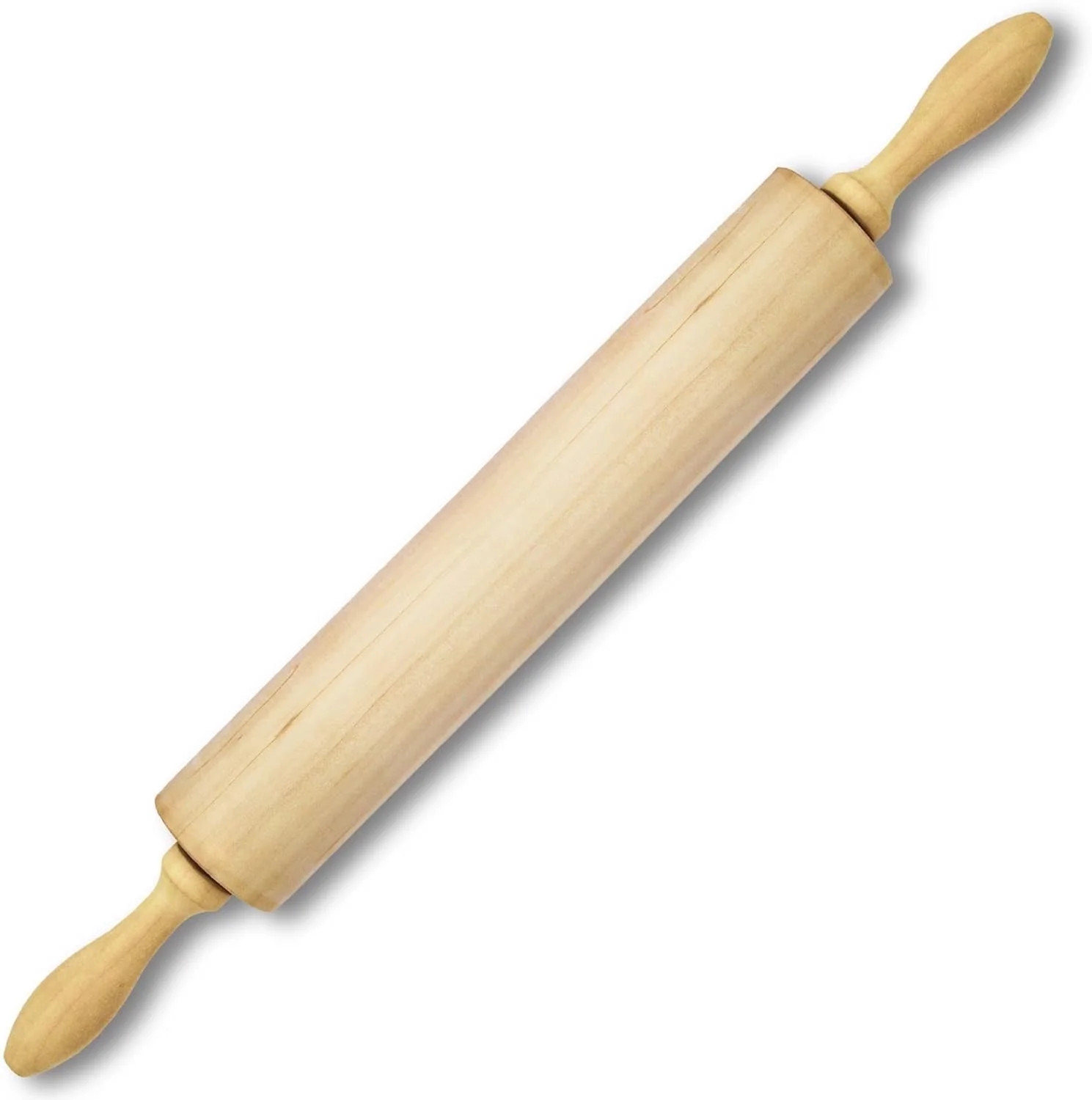 Cadley Classic Wooden Rolling Pin 17 inches| Natural| Rolling Pin For Baking | Walmart (US)