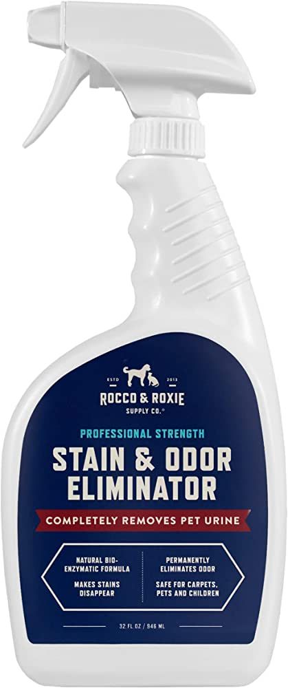 Rocco & Roxie Stain & Odor Eliminator for Strong Odor - Enzyme Pet Odor Eliminator for Home - Car... | Amazon (US)
