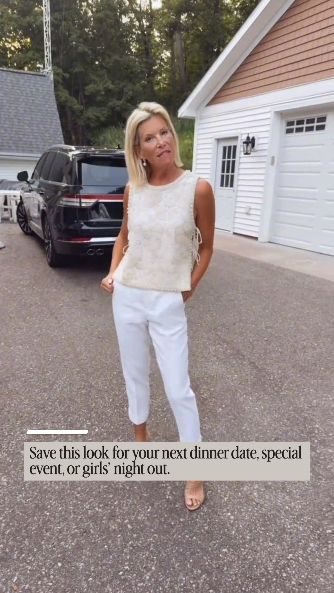 I love this beaded tank styled with slim trousers and simple sandals for an effortless night-out look that feels polished without wearing a dress. The intricate beading makes it the statement piece, so the rest of the outfit can stay classic and understated.

👩‍💻 LTK PRO TIPS
❤️ Heart = Support my posts ;-)
🔖 Save = Get sale & restock alerts for the things you love!
📋 Lists = Keep favorites organized for your next event or vacation.
📲 Share = Send this look to a friend who loves effortless style.
💬 Comment = Would you style this with trousers, jeans, or a skirt?

#LTKootd #LTKSeasonal #LTKOver40