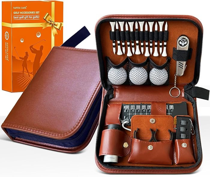SANTA CASA Golf Gift Set - Complete Golfing Accessories for Men & Women, Dad, with 3 Golf Balls, ... | Amazon (US)