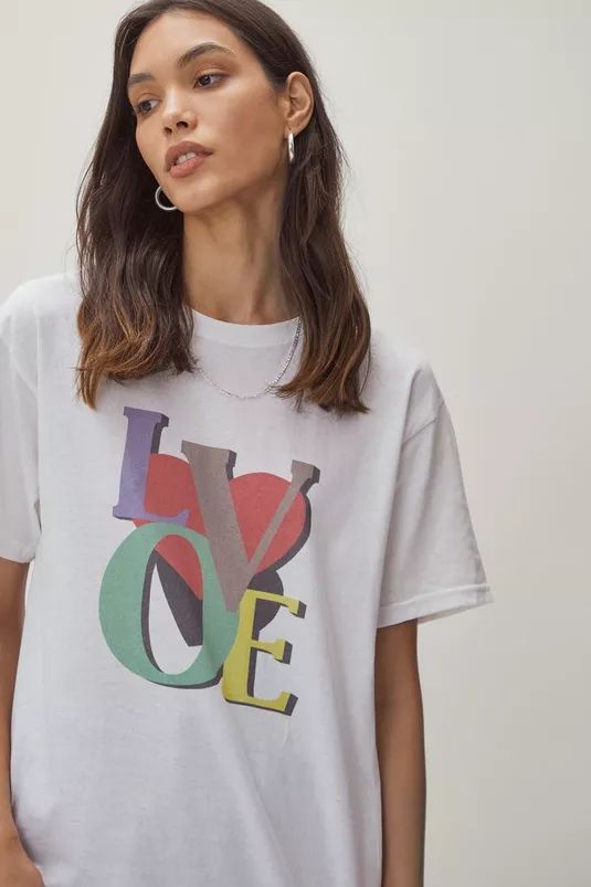 Love Short Sleeve Graphic T-Shirt | NastyGal (UK, IE)