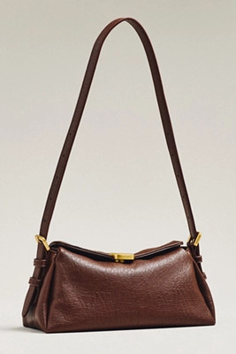 Slouchy Faux Leather Shoulder Bag | Anthropologie (US)