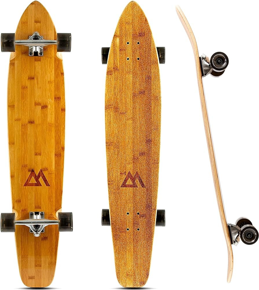 Magneto 44-inch Kicktail Cruiser Longboard Skateboard - Bamboo & Canadian Maple Deck - Ideal for ... | Amazon (US)