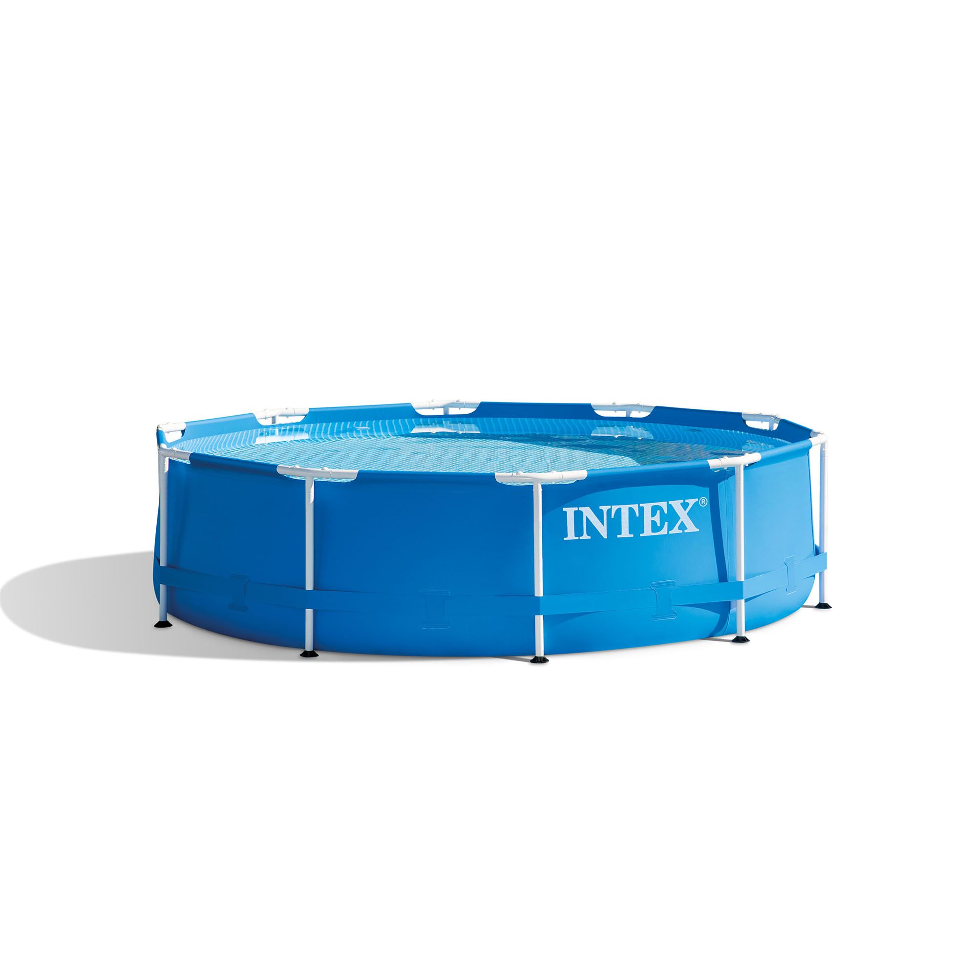 Intex 10' x 30" Metal Frame Above Ground Swimming Pool with Filter Pump | Walmart (US)