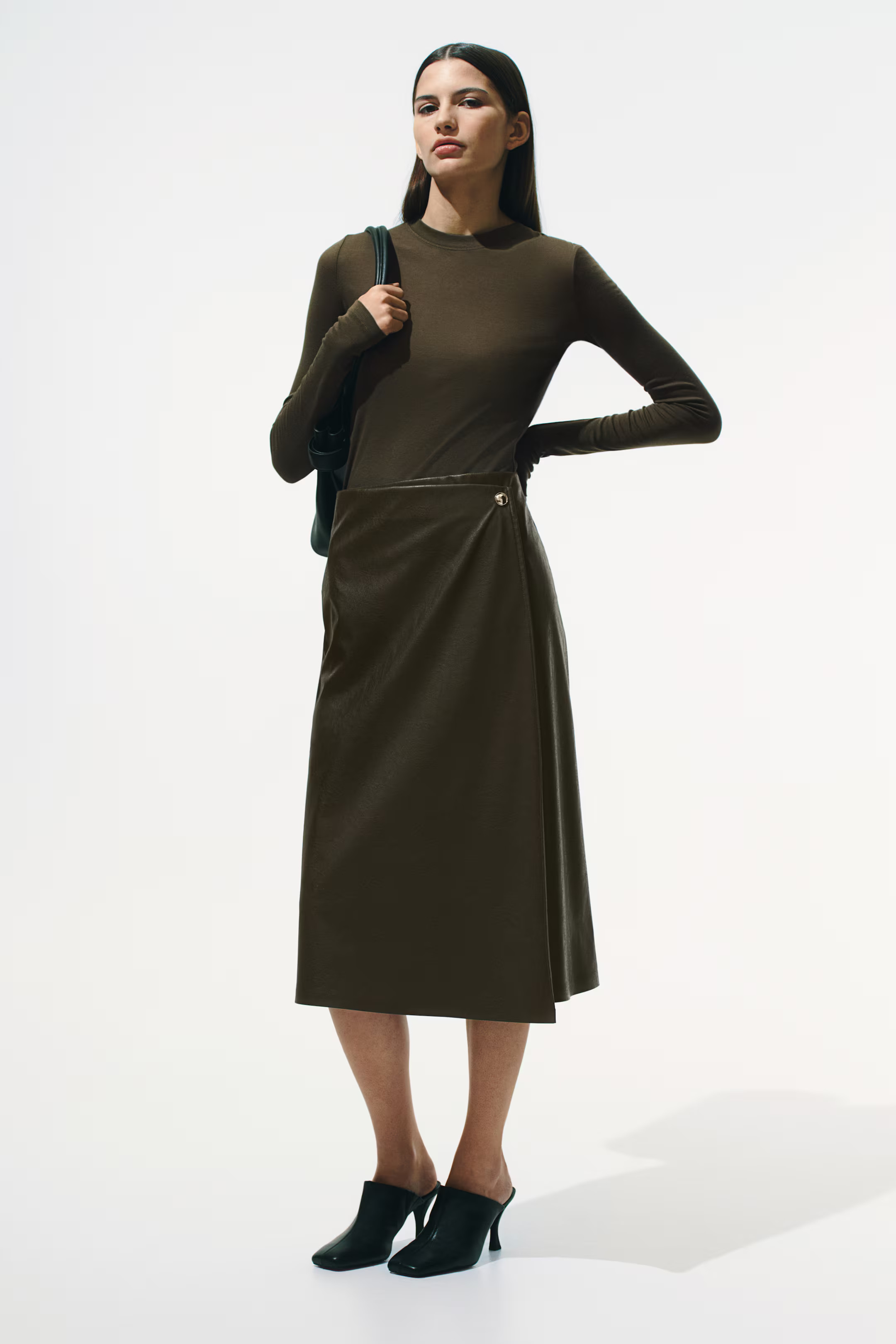 Overslagrok met coating | H&M (DE, AT, CH, NL, FI)