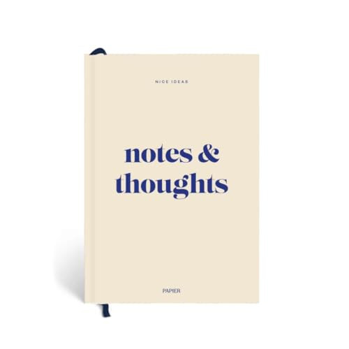 Papier Joy Notebook - Beige Hardback Journal | Lined Pages | Good for Notes, Thoughts & Writing | Study & Office Organizer, Project List, Commonplace Book & Bookmark | Beautiful Gift | Amazon (US)