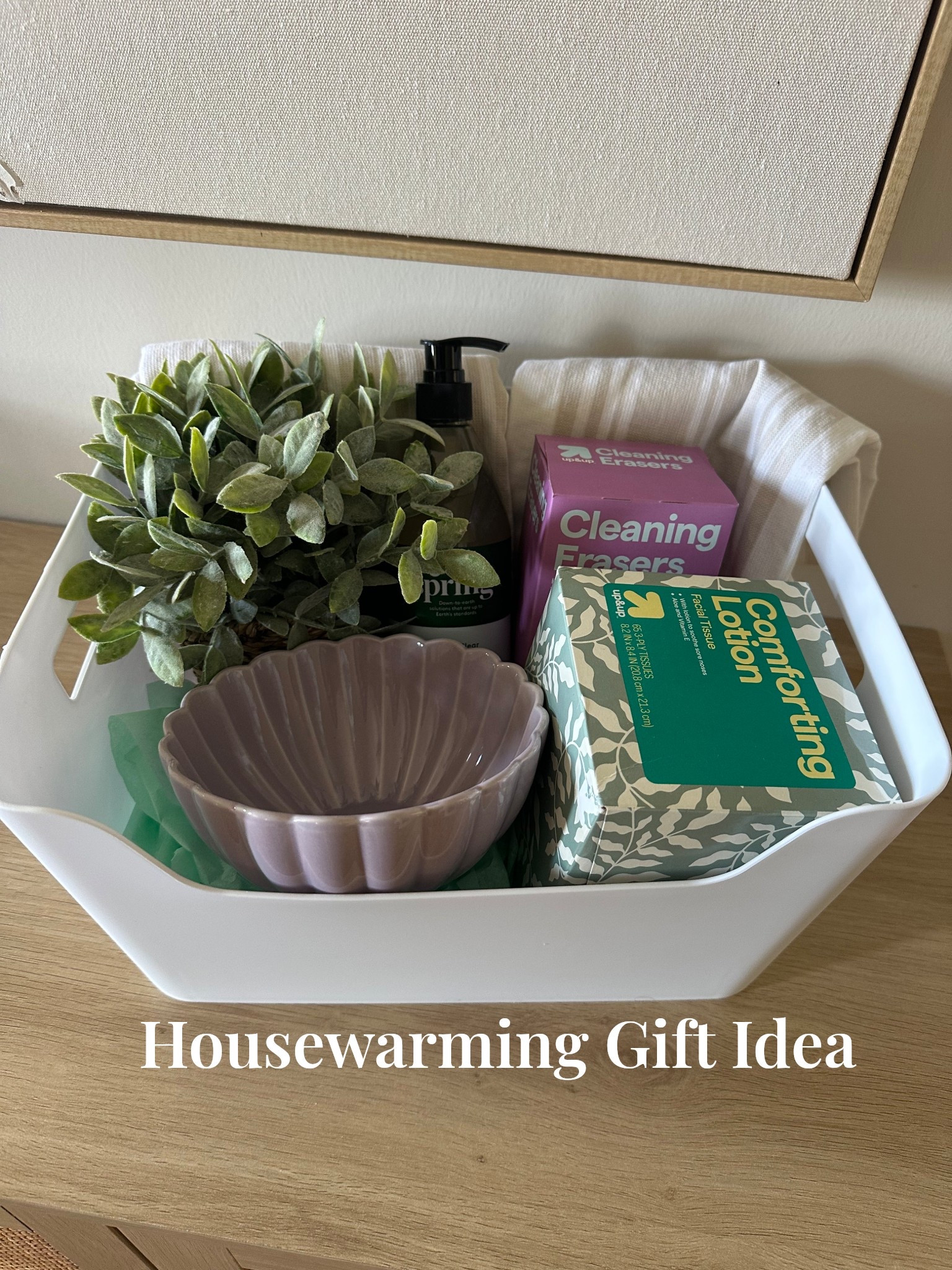 Housewarming gift basket idea, home gift basket, target home, Walmart home, home gift idea 

#LTKHome