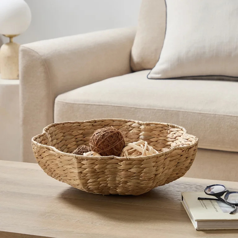 My Texas House Natural 14" Water Hyacinth Decorative Bowl | Walmart (US)