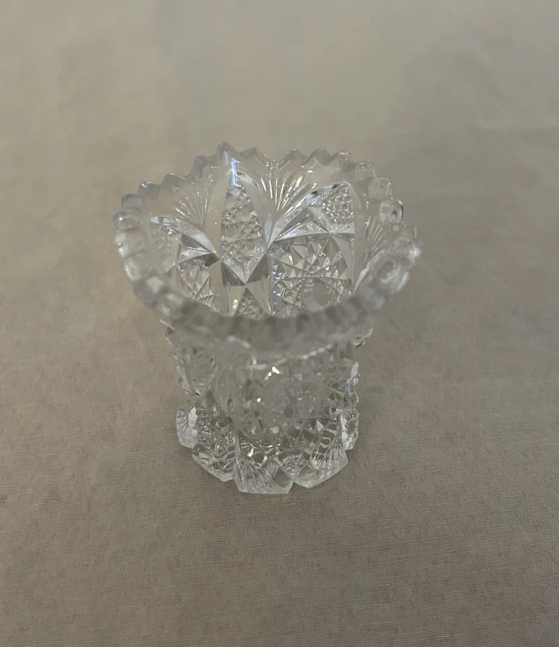 Toothpick Holder Vintage Cut Glass - Etsy | Etsy (US)