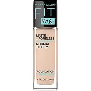 Maybelline New York Fit Me Matte + Poreless Liquid Foundation Makeup, Classic Ivory, 1 fl. oz. | Amazon (US)