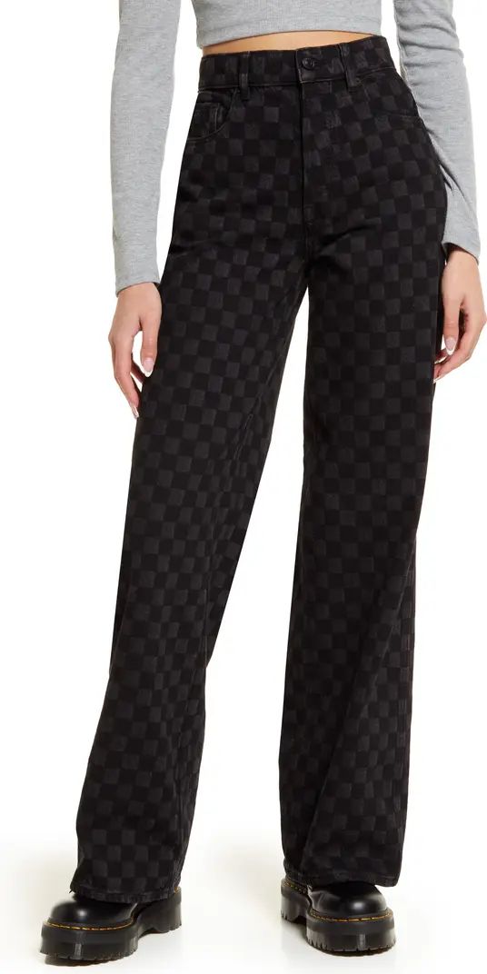 PacSun Baggy Black Checker Jeans | Nordstrom | Nordstrom