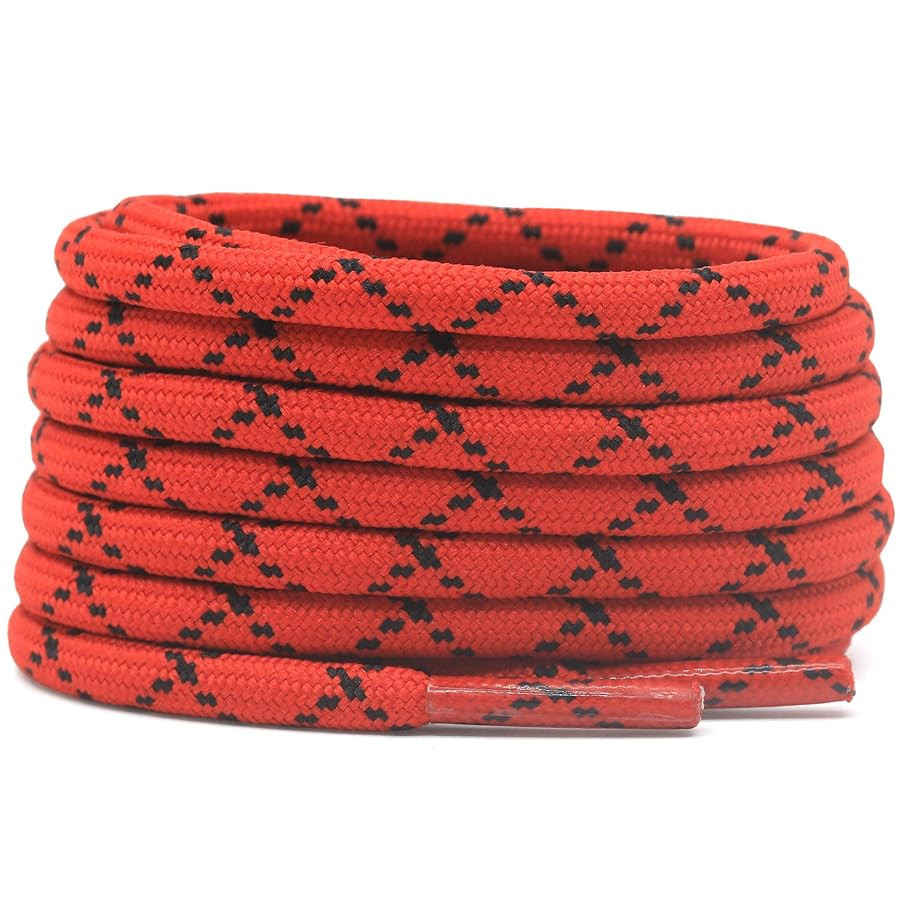 DELELE 2 Pair Thick Round Climbing Shoelaces Hiking Shoe Laces Boot Laces | Amazon (US)