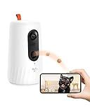 eufy Pet Dog Camera D605, 1080p Dog Camera with Phone App, Dog Treat Dispenser with 3-Distance Tossi | Amazon (US)