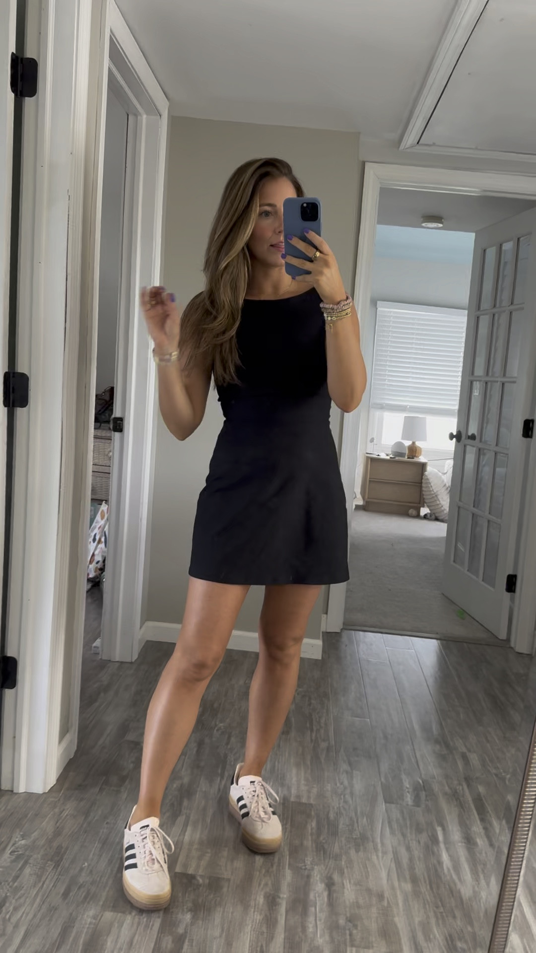 This dress is SO flattering!!!! I love the neckline and the low back. It also can be worn casually or dressed up! 

It’s 25% off today! 

Wearing size small 
Sized down 1/2 size in sneakers 

#LTKfindsunder100 #LTKsalealert #LTKfindsunder50