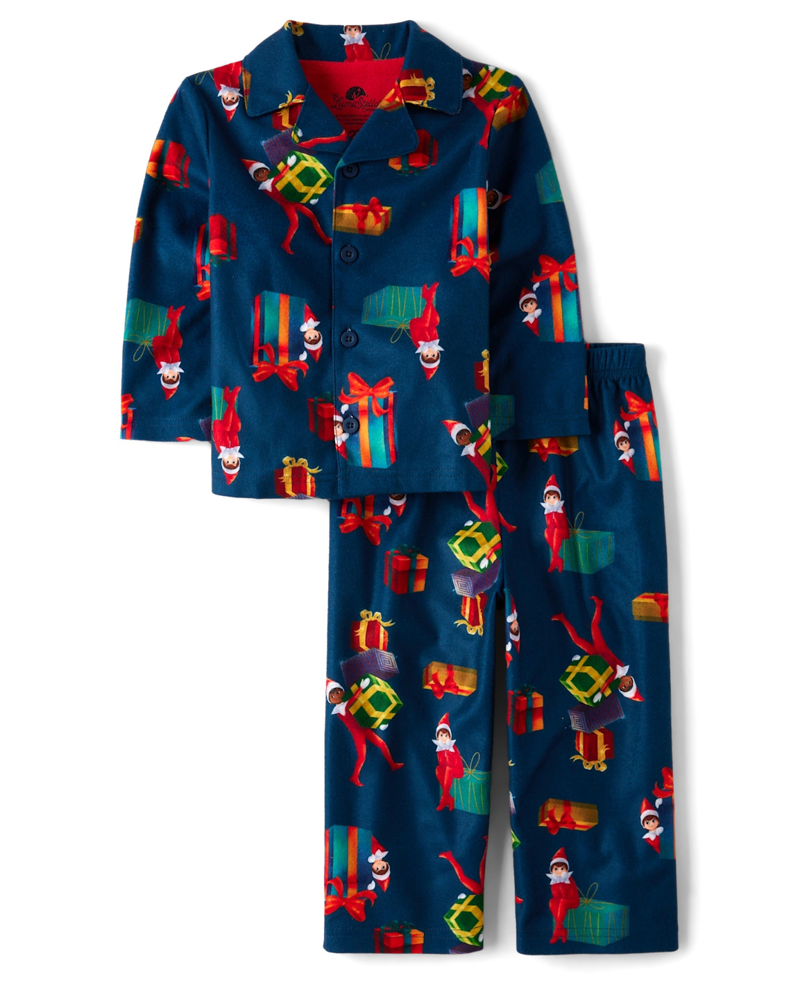 Baby And Toddler Matching Family The Elf On The Shelf™ Button Front Pajamas - multi | The Children's Place